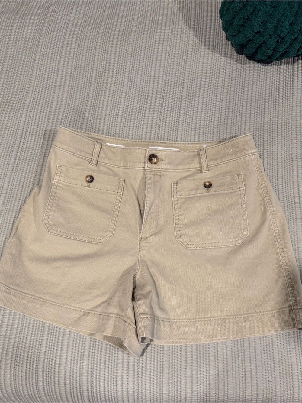 LOFT Classic High-Rise Beige Women’s Shorts